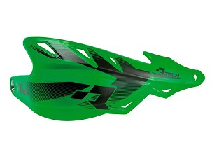 RACETECH (RTECH) ŠTITNICI RUKU (HAND GUARD) RAPTOR BOJA ZELENA (SA NOSAČIMI NA VOLAN 22,2MM I 28,6MM)