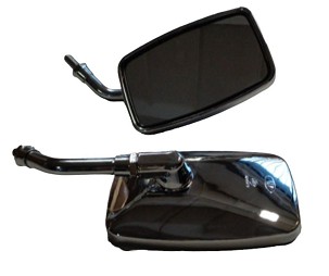 GZ RETROVIZOR UNIVERZALNE BEZ HOMOLOGACIJE (M10/1,25) NAVOJ DESNI, BOJA SREBRNA (KOMPLET 2 KOM.)