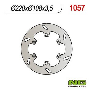 NG DISK KOČIONI ZADNJI GAS GAS 125/250/300/450 '94-'20 (220X108X3,5) (6X6,5MM)