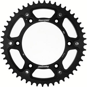 SUPERSPROX LANČANIK ZADNJA 899 47 STEALTH (STALOWO-ALUMINIJUMSKA) KTM SX/EXC (JTR897.47) BOJA CRNA