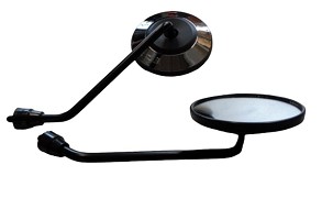 GZ RETROVIZOR UNIVERZALNE SA HOMOLOGACIJOM (M8/1,25) NAVOJ DESNI, BOJA CRNA/SREBRNA (KOMPLET 2 KOM.)