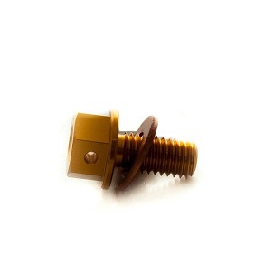 ACCEL ČEP SPUSTOWY ULJA KAWASAKI KXF '19-20 ( SA MAGNESEM ) BOJA ZLATNA (MDP-09G)