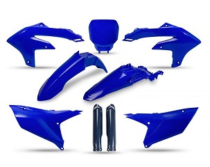 UFO KOMPLET PLASTIKE (FULL KIT) SA ŠTITNICIMA TELESKOPA (AMORTIZERA) YAMAHA YZF 250 '24-'26, YZF 450 '23-'25 BOJA OEM
