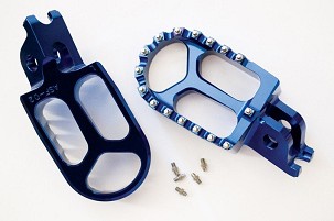 JR RASPRODAJA PAPUČICE PEGI ALUMINIJUMSKE KAWASAKI KXF 250 '06-'14, KXF 450 '07-'14 BOJA PLAVA (2KOM.)