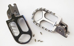 JR RASPRODAJA PAPUČICE PEGI ALUMINIJUMSKE KAWASAKI KXF 250 / 450 '06-'14 BOJA SIVA (2KOM.)