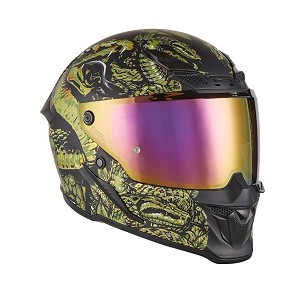 EXKLUSIV PROMOCIJA INTEGRALNA KACIGA GOLIATH MYTHOLOGY BOJA CRNA MAT/ZLATNA VELIČINA XL (DODATNA TAMNA VIZIR U SETU - UMESTO ZLATNE)