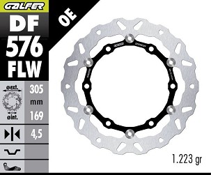 GALFER KOČIONI DISK PREDNJA VOGE 900DSX '24- (305X169X4,5) (WAVE FLOATING)