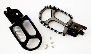 JR RASPRODAJA PAPUČICE PEGI ALUMINIJUMSKE KAWASAKI KXF250 '06-'14, KXF450 '07-'14 BOJA CRNA (2KOM.)