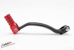 ACCEL POLUGA PROMENE MENJAČA HONDA CR 125 '83-'07 ALUMINIJUMSKA BOJA CRNA, ZAVRŠETAK CRVENA