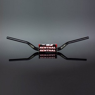 RENTHAL VOLAN (36MM) MX FATBAR 36 HANDLEBAR BLACK KTM SX/SX-F, SUZUKI RM/RM-Z, YAMAHA YZ-F PADDED BOJA CRNA SA SUNĐEROM