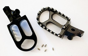 JR RASPRODAJA PAPUČICE PEGI ALUMINIJUMSKE SUZUKI RMZ 250 '07-'09, RMZ 450 '05-'07 BOJA CRNA (2KOM.)