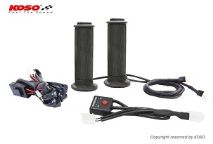 KOSO PROMOCIJA RUČKE GREJANE SA KONTROLEROM (22MM/25MM 7/8-1`) DUŽINA - 130MM (HG-07 TEKSTURA) - 5 NIVOA GREJANJA (OF690) (EL)