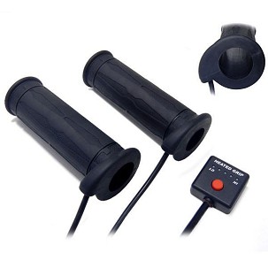 KOSO PROMOCIJA RUČKE GREJANE SA KONTROLEROM ATV/SKUTER ZA SNEG (22MM 7/8) DUŽINA 130MM (HG-07 TEKSTURA) 5 NIVOA GREJANJA (OF769, OF770) (EL)