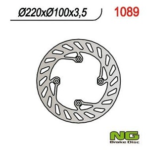 NG DISK KOČIONI ZADNJI BETA 50/125 SM/ ENDURO '06-12 (220X100X3,5) (4X6,5MM)