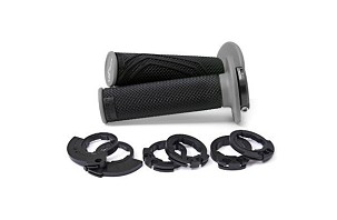 DOMINO RUČKE (RUČKE) OFF ROAD D-LOCK 2T / 4T (SA ADAPTERAMI ROLGAZU - KTM, HUSQVARNA, GASGAS, HONDA, KAWASAKI, SUZUKI, YAMAHA I INNE) BOJA CRNA/SIVA