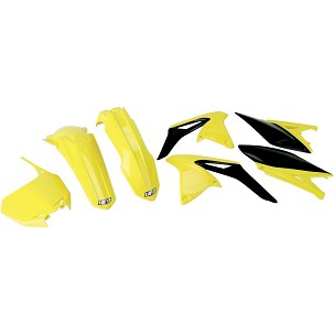 UFO KOMPLET PLASTIKE SUZUKI RMZ 250 '10-18 BOJA OEM '10 (ŽUTA/CRNA) (SU411E999)