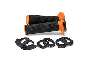 DOMINO RUČKE (RUČKE) OFF ROAD D-LOCK 2T / 4T (SA ADAPTERAMI ROLGAZU - KTM, HUSQVARNA, GASGAS, HONDA, KAWASAKI, SUZUKI, YAMAHA I INNE) BOJA CRNA/NARANDŽASTA
