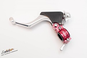 ACCEL DRŽAČ POLUGE KVAČILA KOMPLETAN + HOT START UNIVERZALNI (KOVANI) BOJA CRVENA (3 POZYCJE POLUGE) (CL-02RD)