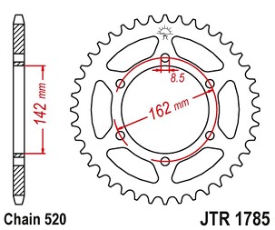 JT LANČANIK ZADNJA SUZUKI PE 175 '80-84' (LANAC520)