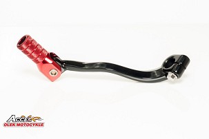 ACCEL POLUGA PROMENE MENJAČA HONDA CRF 250R '04-'09, CRF 250X '04-'17 ALUMINIJUMSKA BOJA CRNA, ZAVRŠETAK CRVENA