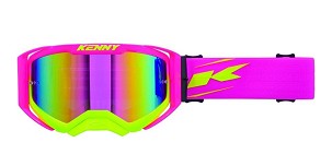 KENNY RACING NAOČARE PERFORMANCE EVO 2 NEON PINK- OGLEDALO BOJA ROZE/ ŽUTA FLUO