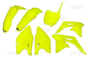 UFO KOMPLET PLASTIKE SUZUKI RMZ 250 '10-'18, BOJA ŽUTA FLUO (SU416DFLU)