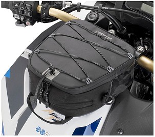 KAPPA TORBA NA REZERVOAR / BAK (TANKBAG) ZA NOSAČI TANKLOCK 4,5L (WYS. 9,5CM X ŠIRINA  22CM X DUŽ. 20CM) BOJA CRNA (OBRACALNA POD UGLOM 90ST.) (K'DRIFTER)