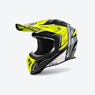 AIROH PROMOCIJA KACIGA CROSS / ENDURO / ATV / QUAD AVIATOR ACE 2 ENGINE BOJA CRNA/SIVA/ŽUTA FLUO VELIČINA L