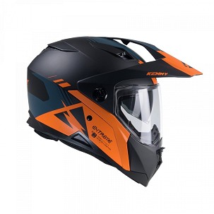 KENNY RACING KACIGA DUAL ADVENTURE MODEL EXTREME GRAPHIC ORANGE/PETROL MATT BOJA CRNA/NARANDŽASTA VELIČINA S (55 - 56 CM)