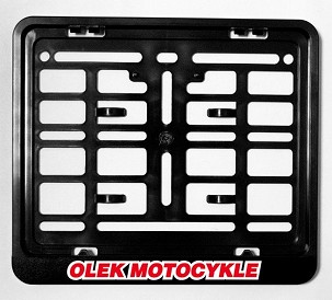 BIKETEC PROMOCIJA OKVIR ZA REGISTARSKU TABLICU MOTOCIKL/MOTORBIKE BOJA CRNA SA LOGO OLEK MOTOCIKLE
