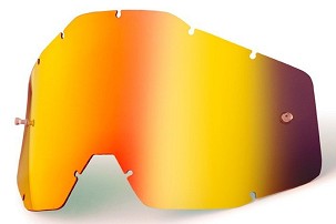 100 PERCENT RASPRODAJA VIZIR/VIZIR JEDNOSTRUKA ZA NAOČARA RACECRAFT 1 / ACCURI 1 / STRATA 1 RED MIRROR BOJA CRVENE OGLEDALO SA ANTI FOG