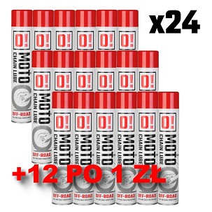 OMOTO SET 24 KOMADA SPRAY SMAR ZA LANCA 750ML OFF ROAD O! CHAIN LUBE + 12 KOMAD PO 1 DIN SPRAY SMAR ZA LANCA 750ML OFF RROAD - KARTON 12 KOMAD ZA 12 DIN (SET 36 KOMAD)
