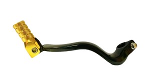 ACCEL POLUGA PROMENE MENJAČA SUZUKI RM 125 '89-'12 ALUMINIJUMSKA BOJA CRNA, ZAVRŠETAK ZLATNA (25600-36F00)