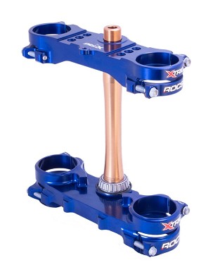 XTRIG POLICE VEŠANJA PREDNJEG ROCS TECH TRIPLE CLAMPS YAMAHA YZ 250F '24-'25; YZ 450F '23-'25 (OFFSET 22MM) BOJA PLAVA