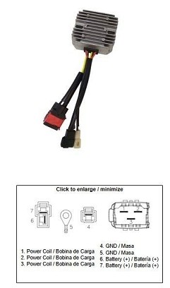 DZE REGULATOR NAPONA ROYAL ENFIELD 400 HIMALAYAN; 500 CLASSIC; GT 535 CONTINENTAL MOFSET (35A)