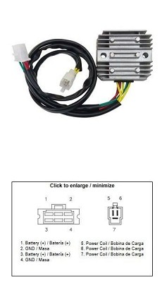 DZE REGULATOR NAPONA HONDA VT 700C SHADOW '86-'87; VT 800C SHADOW '88 (OEM 31600-MR6-000)