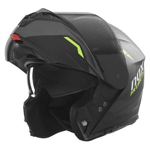NOX KACIGA NA PREKLOP (FLIP-UP) SA BLENDOM N968 ULTRA MAT CRNA/FLUO ŽUTA BOJA VELIČINA S