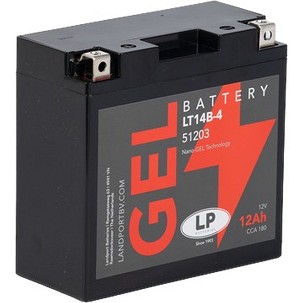 LANDPORT AKUMULATOR GEL GT14B-4 (MG LT14B-4) 12V 12AH 150X69X145 BEZ ODRŽAVANJA - ZALANY (6) (190A)