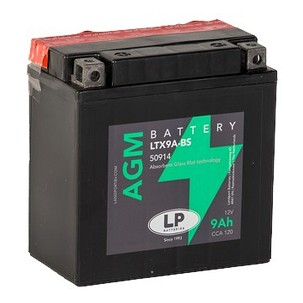 LANDPORT AKUMULATOR YTX9A-BS (MA LTX9A-BS) 12V 9AH 137X76X139 BEZ ODRŽAVANJA - ELEKTROLIT ODVOJENO ( ZA MZ ETZ 125/150/250/251 - PATRZ UWAGI ) (4) UE2019/1148