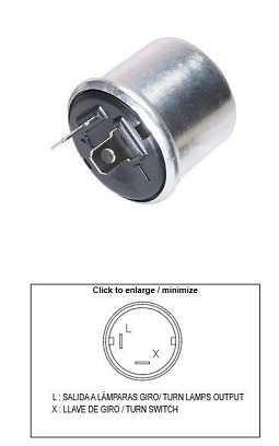 DZE PREKIDAČ MIGAVACA UNIVERZALNI (12V 2+2 21W)