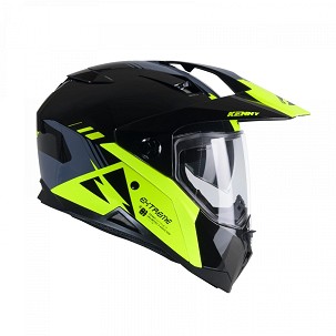 KENNY RACING KACIGA DUAL ADVENTURE MODEL EXTREME GRAPHIC NEON YELLOW BOJA CRNA/SIVA/ŽUTA VELIČINA L (59 - 60 CM)