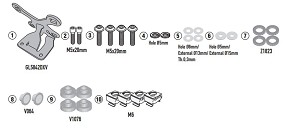 KAPPA MONTAŽA VETROBRANA 1173SK HONDA CB 650 R '24-'25,