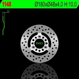 NG DISK KOČIONI PREDNJI YAMAHA BWS 50/100 '00-'01, XC 125 CYGNUS '00-'03, MBK 125 FLAME '96-'99 (180X48X4) (3X8,5MM)