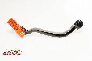 ACCEL POLUGA PROMENE MENJAČA KTM 4T SXF/EXCF 250/450/520/525/530, EXCF 350 '12-'16 ALUMINIJUMSKA BOJA CRNA, ZAVRŠETAK NARANDŽASTA (LCA4301)