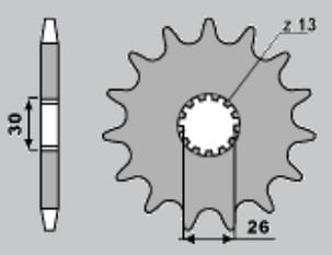 CHT RASPRODAJA LANČANIK PREDNJA 2090 19 TRIUMPH 955 1050 1200