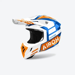 AIROH PROMOCIJA KACIGA CROSS / ENDURO / ATV / QUAD AVIATOR ACE 2 SAKE ORANGE GLOSS BOJA NARANDŽASTA/BELA/PLAVA VELIČINA M