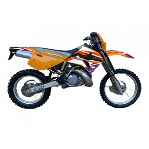 BLACKBIRD KOMPLET NALEPNICA (FOLIJA) KTM 4T '96-'99 (4 STROKE ALL MODELS) DREAM 5 BOJA NARANDŽASTA CRNA