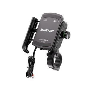 BIKETEC PRO DRŽAČ MOTOCIKLISTIČKI NA TELEFON PUNJAČEM QC 3.0 USB-A (EL)