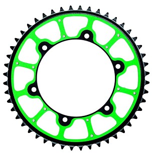 GROSSKOPF RASPRODAJA LANČANIK ZADNJA PRO EXTREME (STALOWO-ALUMINIJUMSKA - DUAL RING / STEALTH) 489 48 (48948) KAWASAKI KX/KXF, SUZUKI RMZ '04-'06 (JTR460.48) (LANAC 520) BOJA ZELENA