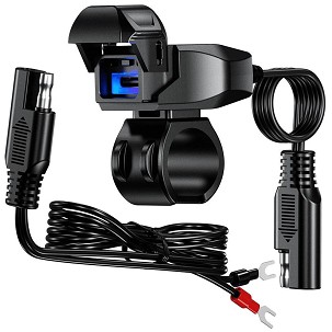 BIKETEC PRO MOTOCIKLISTIČKA USB UTIČNICA-C MONTIRANE NA VOLAN (PRIKLJUČAK SAE) (EL)